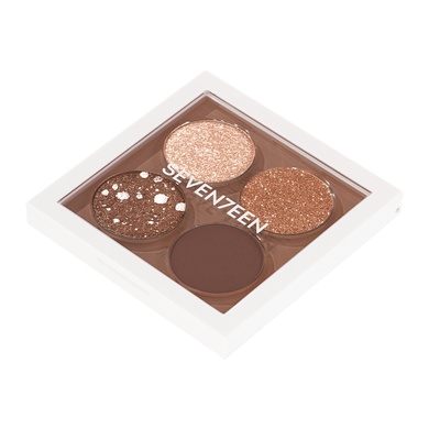 Seventeen Vibrant Eyes Quad Palette | Paletă cu 4 farduri intens