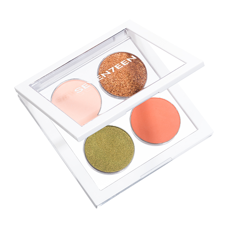 Seventeen Vibrant Eyes Quad Palette | Paletă cu 4 farduri intens
