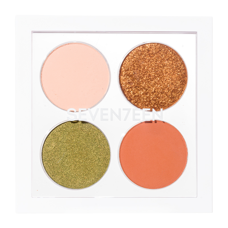 Seventeen Vibrant Eyes Quad Palette | Paletă cu 4 farduri intens