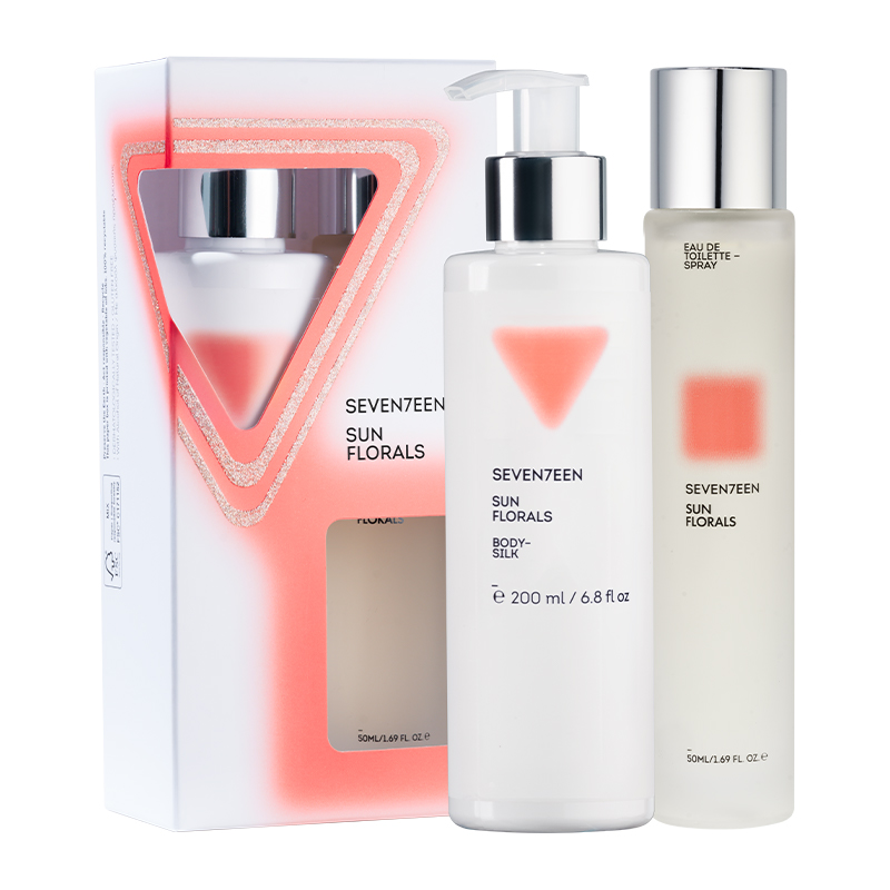 Seventeen Set loțiune parfumată cu efect sidefat 200ml & apă de