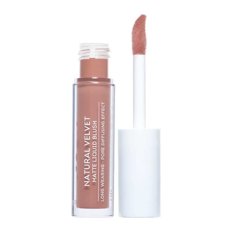 MATE MINI ピンク(Velvet Blush) Seventeen Natural Velvet Matte Liquid Blush - Fard de obraz lichid