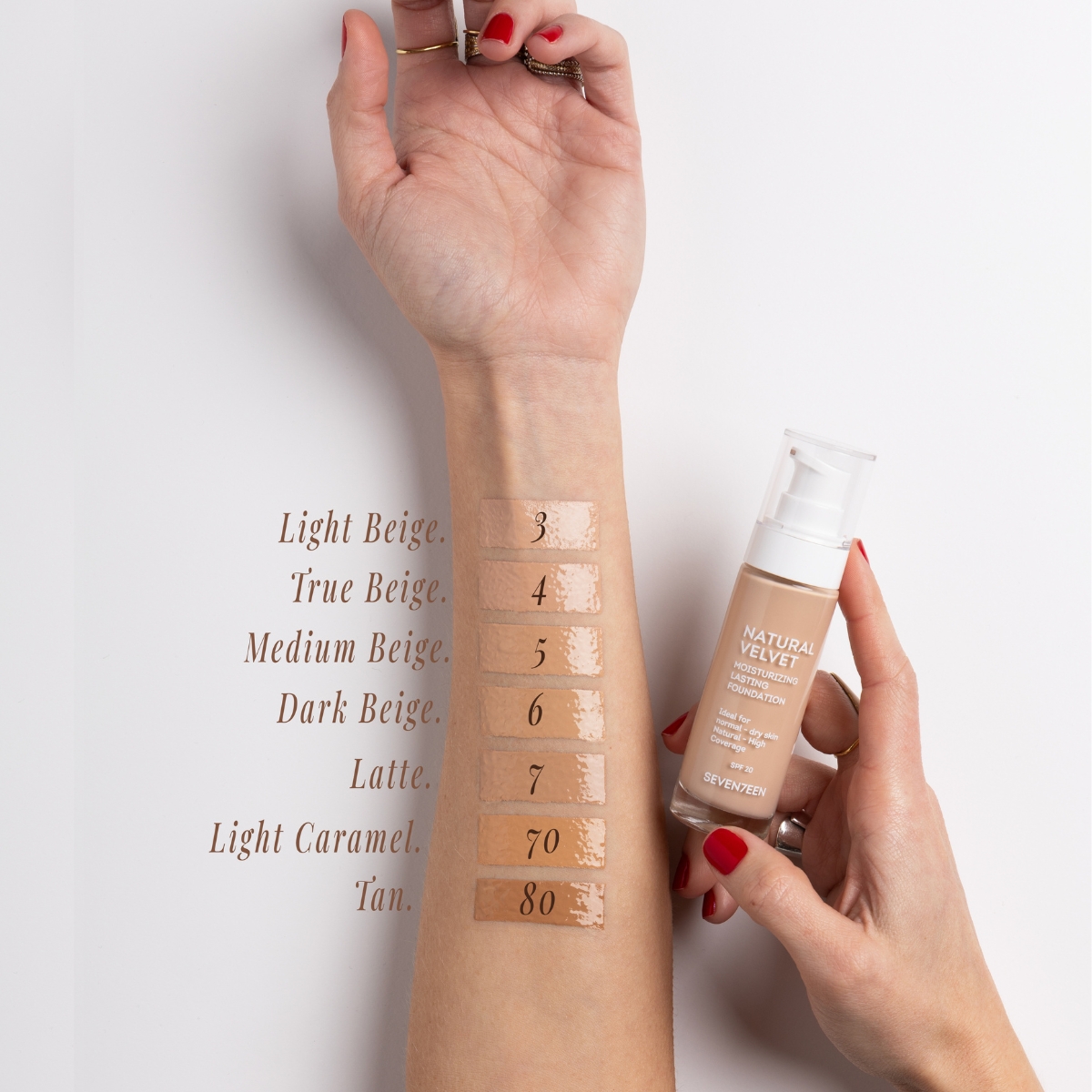 Seventeen Natural Velvet - Fond de ten hidratant pentru ten normal