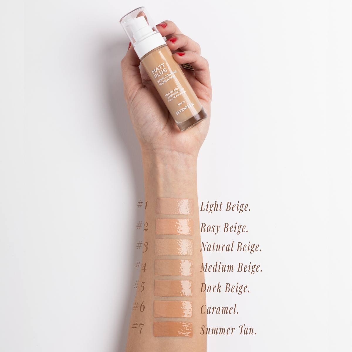 Seventeen Matt Plus - Fond de ten mat cu acoperire medie, SPF20