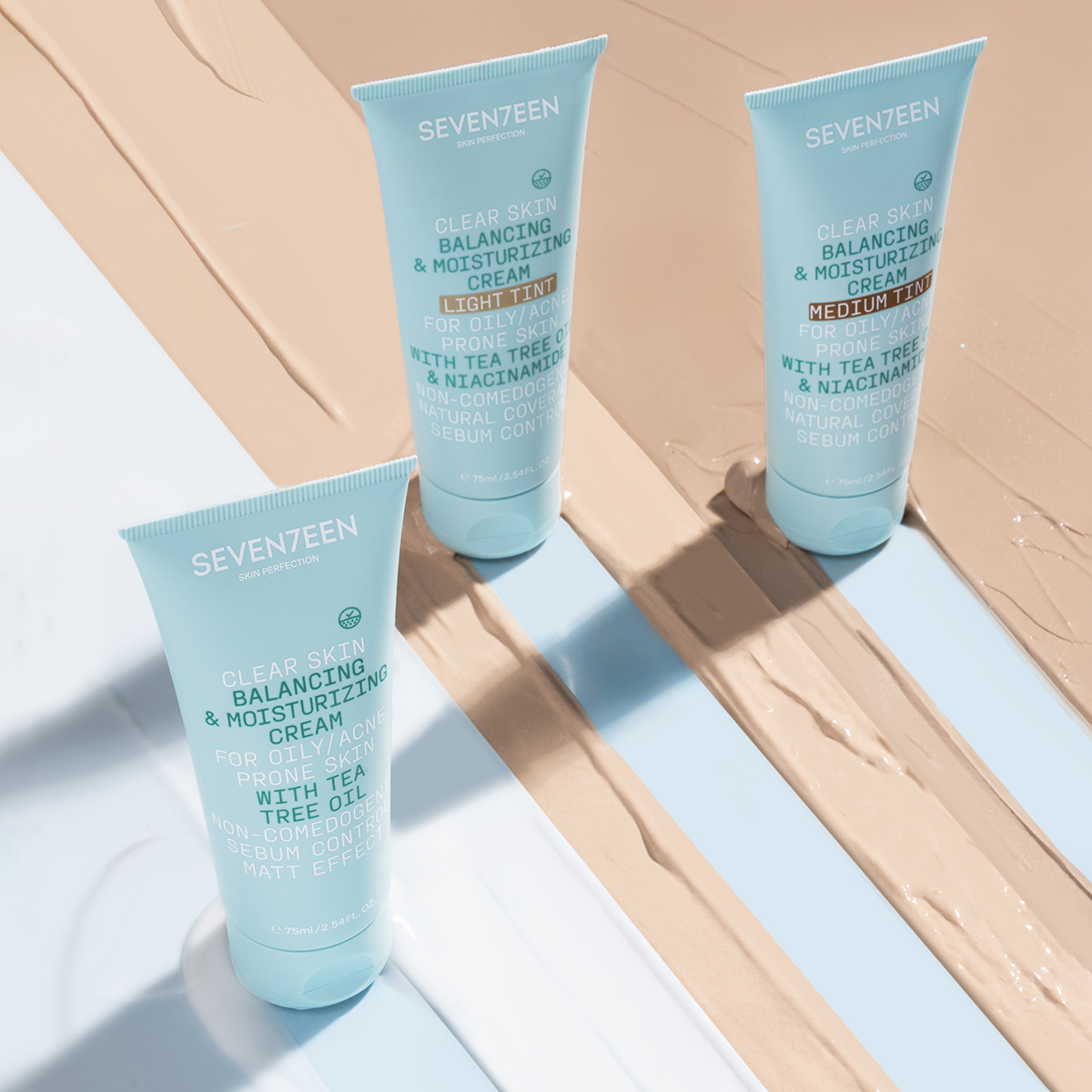 Seventeen Clear Skin Balancing & Moisturising Tinted Cream - Cremă